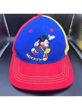 RARE Vintage Mickey’s For Kids Stuff Single Stitch Primary Colors Baseball Cap